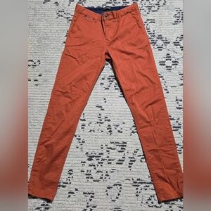 Scotch & Soda Men's Burnt Orange Chino Pants Size 28w/32L